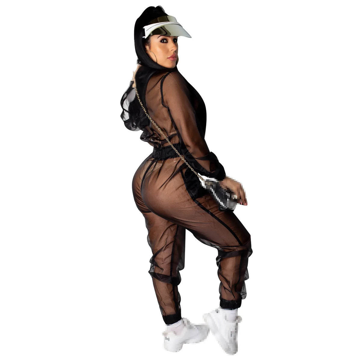 Full Length Pocketed One Piece Jumpsuit Outfit for Women