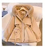 Windproof Midi Hooded Faux Fur Coat