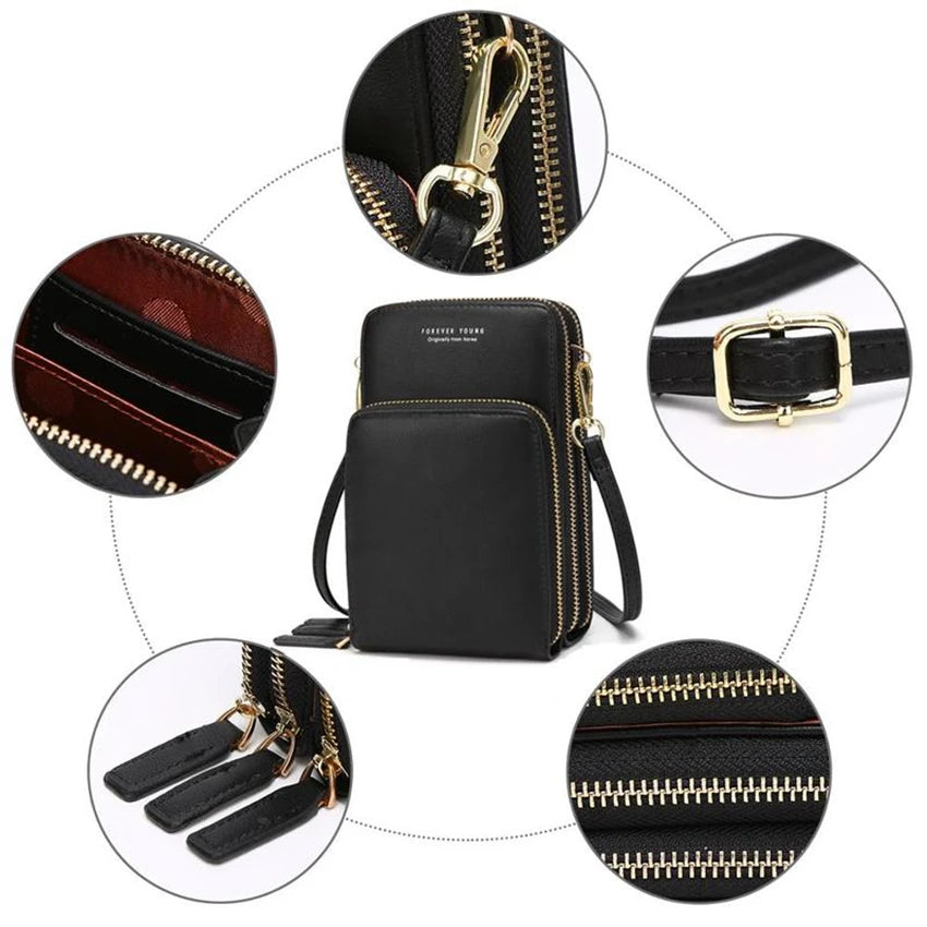 Colorful Phone Bag With Card Holder For Women Daily Use