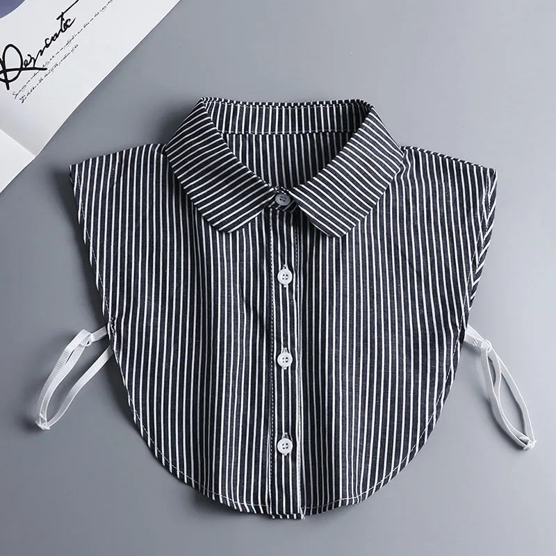 White Fake Collar Shirt Women Shawl Detachable Shirt Collar Lace False Collar Lapel Blouse Women Clothes Accessories Faux Col