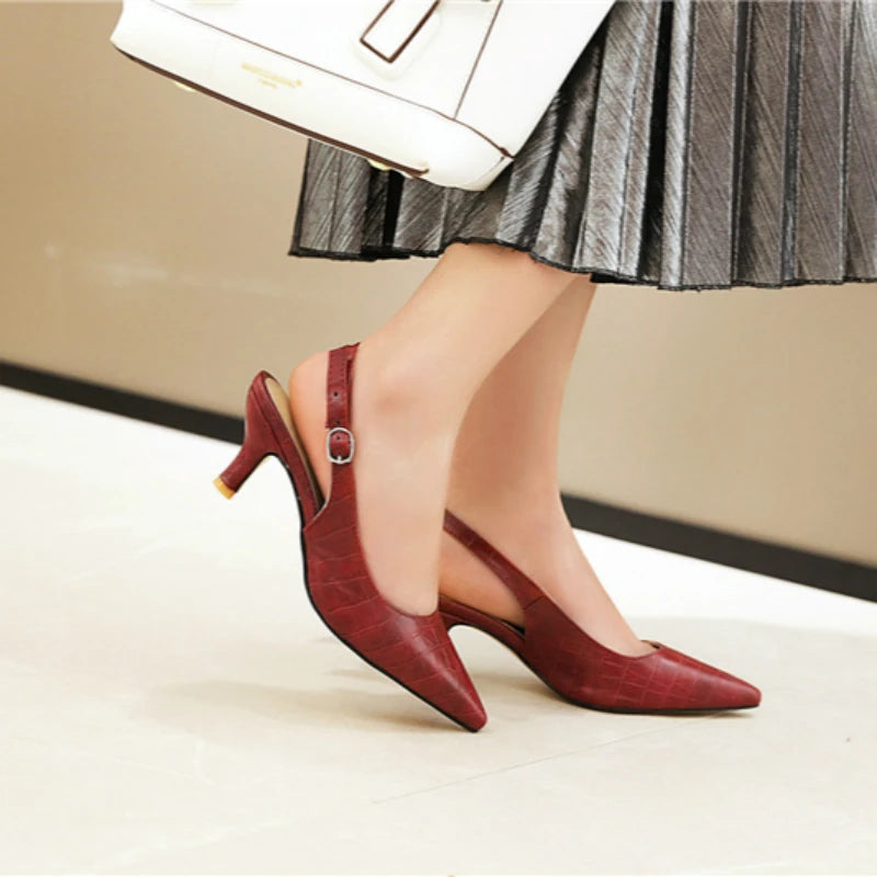 Summer Point Toe Thin Heel Sandals