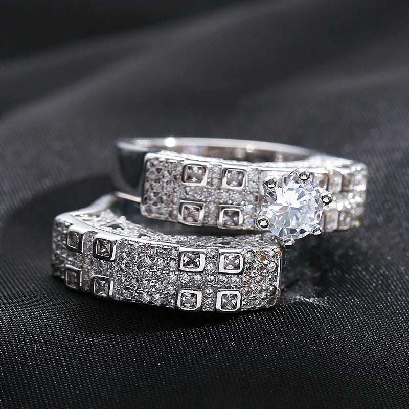 Pink Princess Cut Zircon Ring