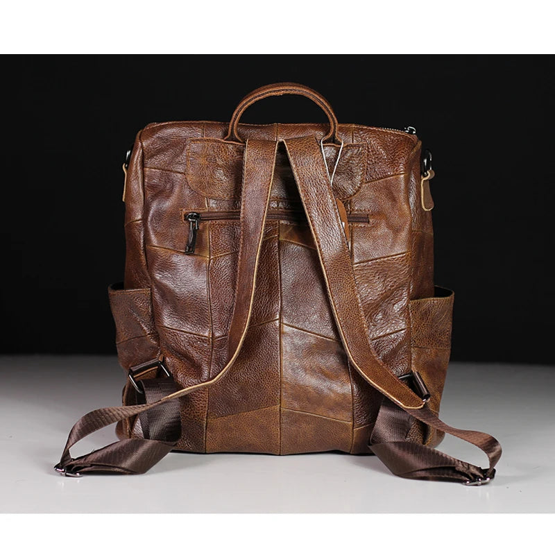 Genuine Leather Everyday Travel Backpack For Women