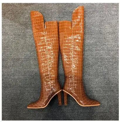 Fashion Winter Chunky Heel Over The Knee Boots For Women