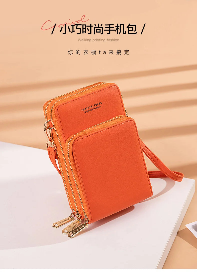 Colorful Phone Bag With Card Holder For Women Daily Use