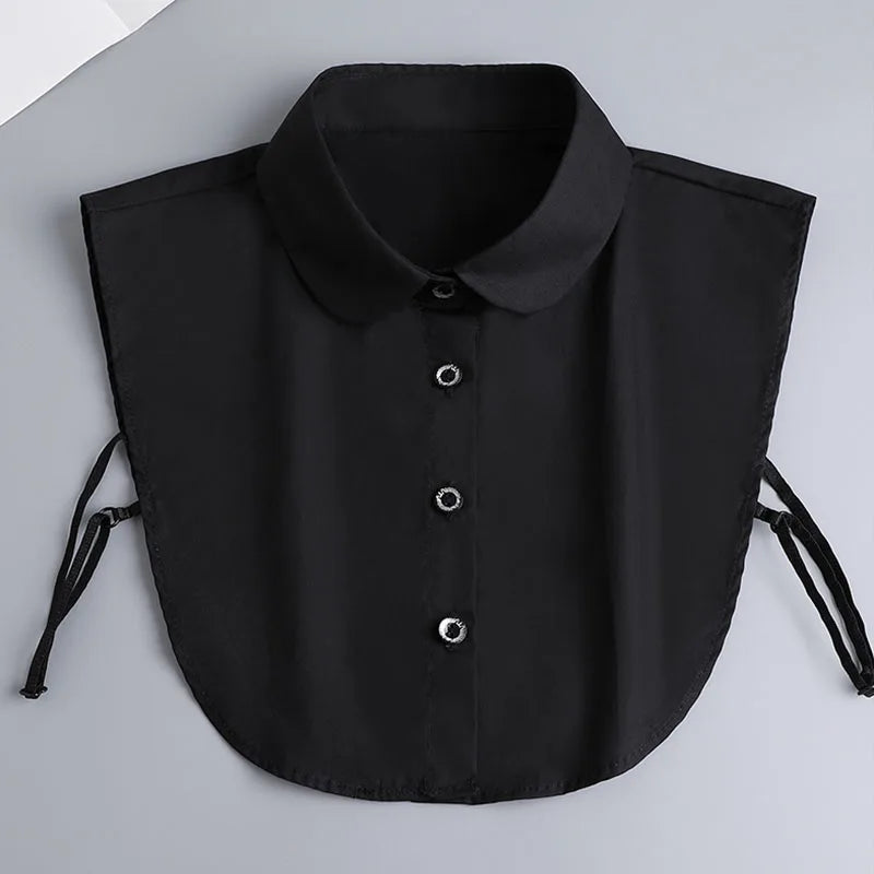 White Fake Collar Shirt Women Shawl Detachable Shirt Collar Lace False Collar Lapel Blouse Women Clothes Accessories Faux Col