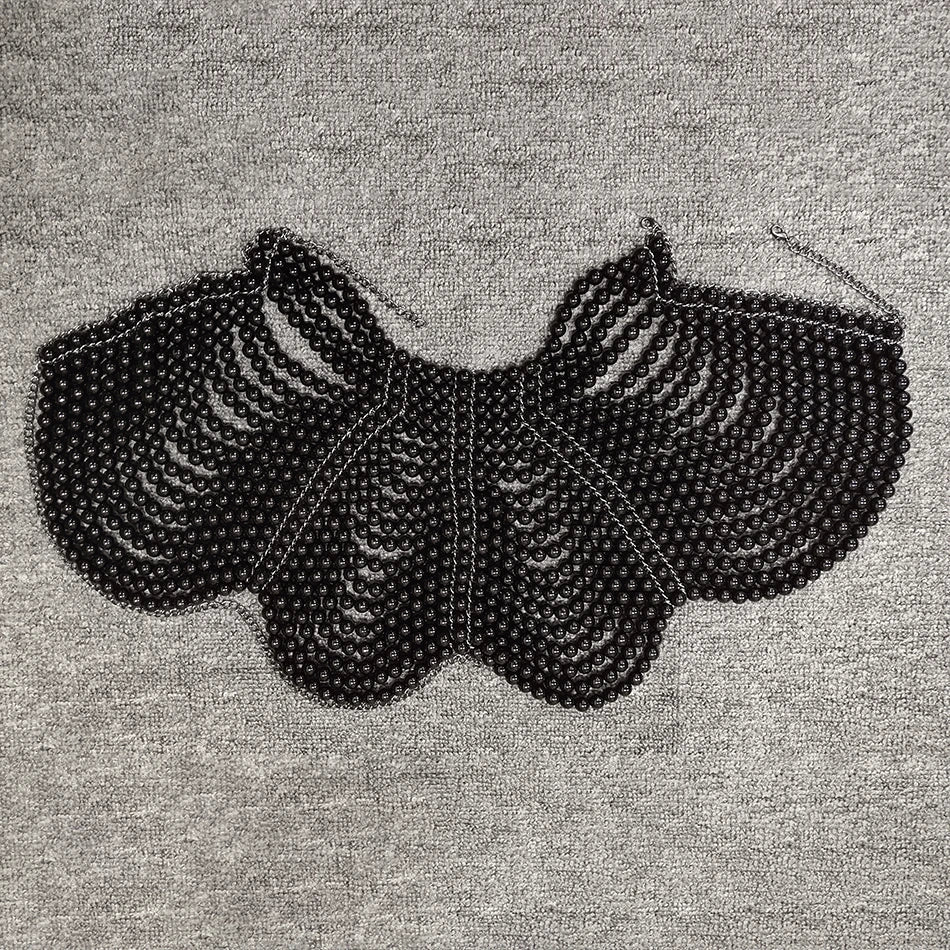 Pearl Beaded Shawl Top