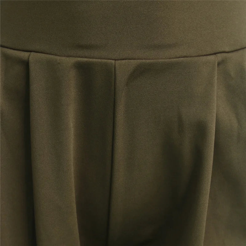 Pleated Front Palazzo Pants