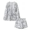 PB&ZA Set Woman 2 Pieces 2025 Fashion Printed Coat and Shorts Set Female + Shorts Skirts Women's Suit