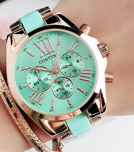 Rose Gold Stainless Steel Women's Watch