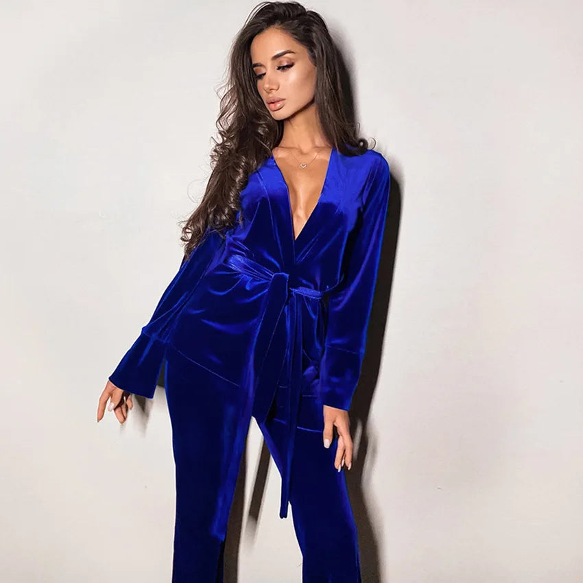 Luxurious Velvet Flannel Pajama Set