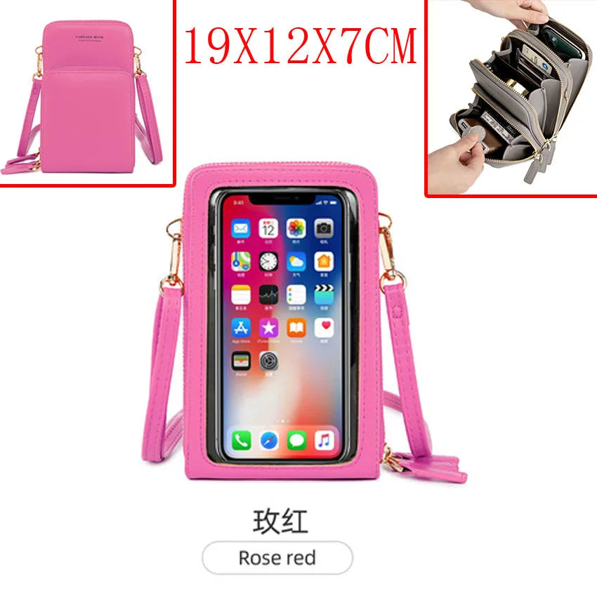 Colorful Phone Bag With Card Holder For Women Daily Use