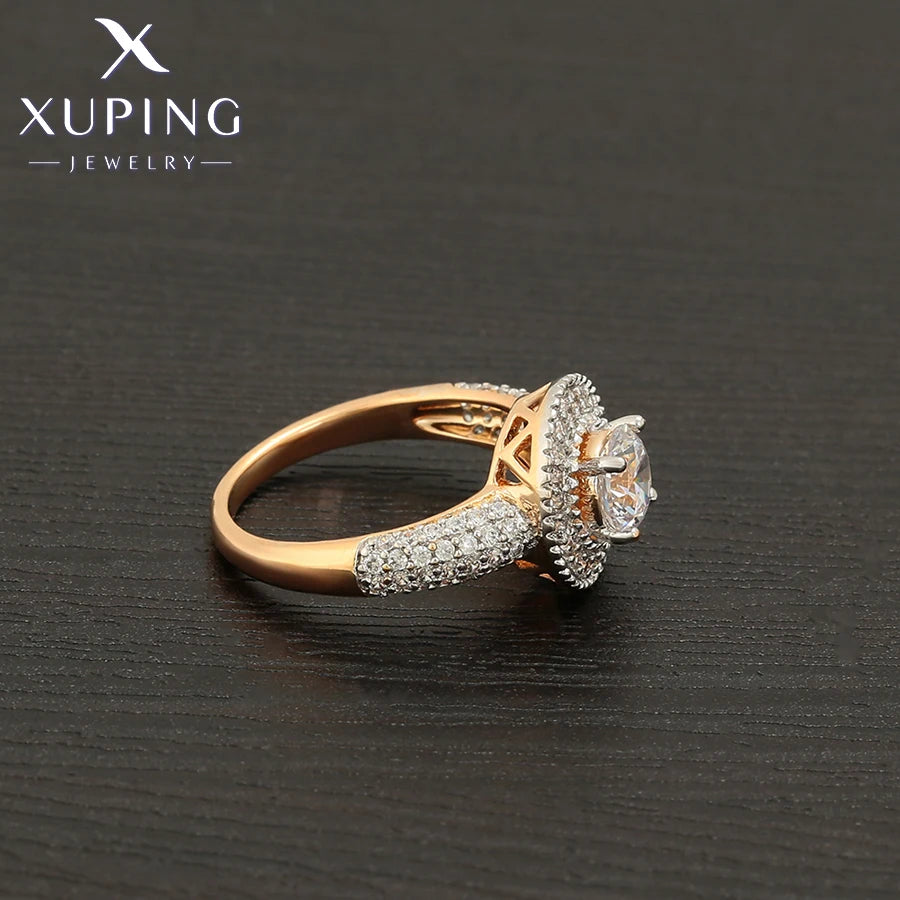 Gold Plated Bowknot Cubic Zirconia Ring