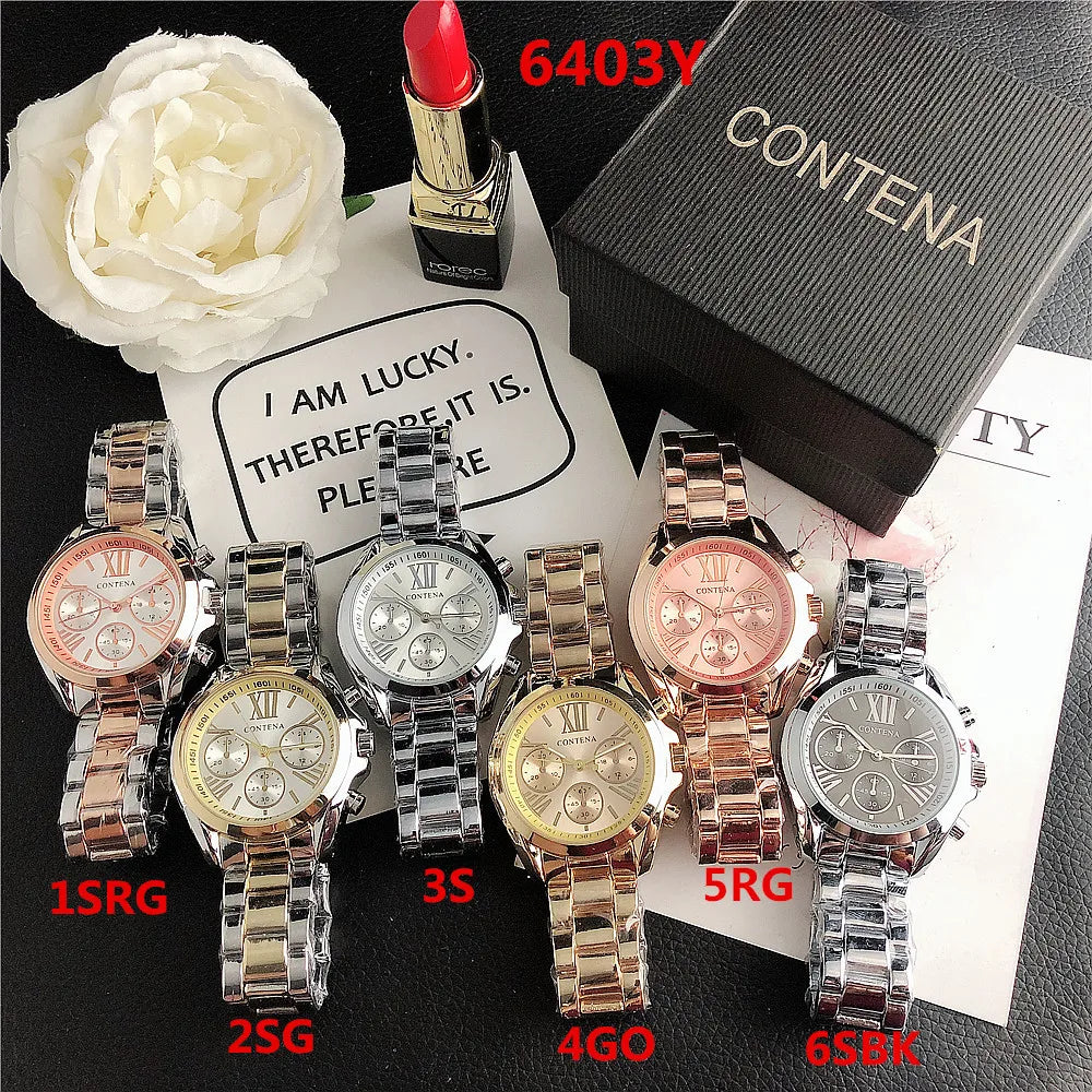 Stainless Steel Roman Numeral Watch