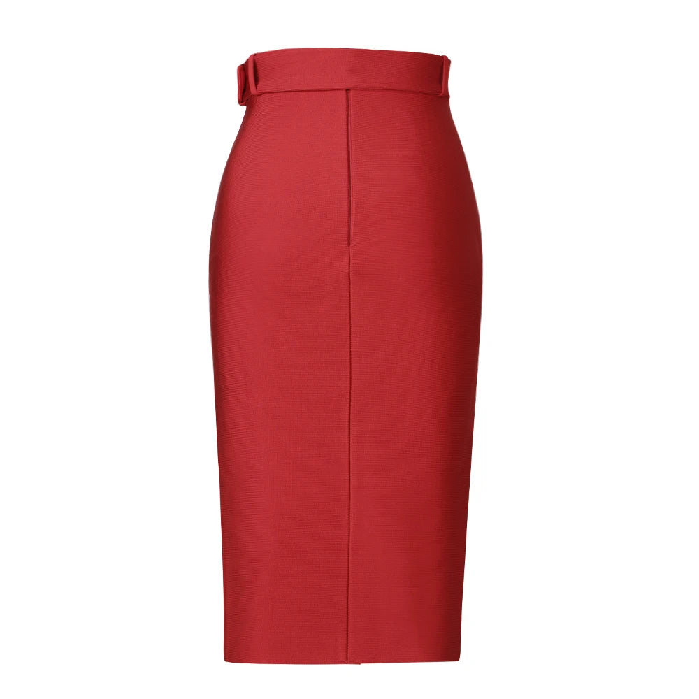 High Waist Lace Up Bandage Skirt