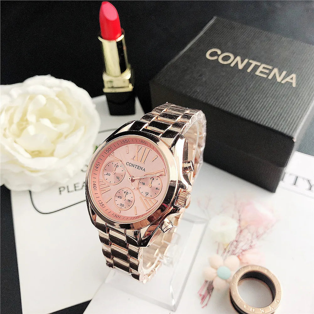 Stainless Steel Roman Numeral Watch