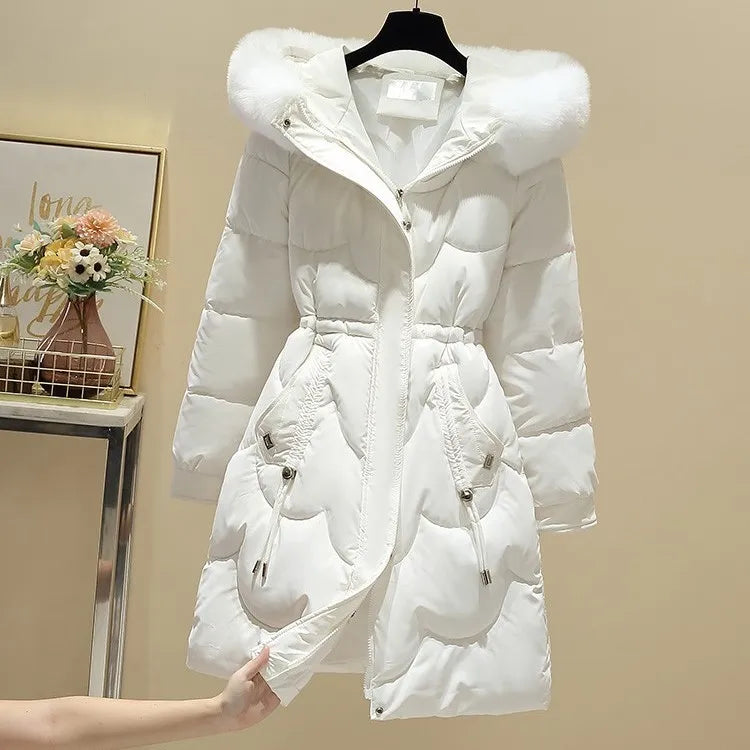 Long Hooded Puffer Coat