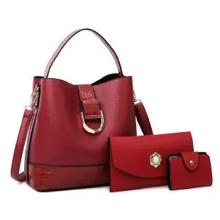 2024 New Fashion Four Piece Set Mother Bag Hand Held Water Bucket Bag Multi Piece Set Bag for Woman
