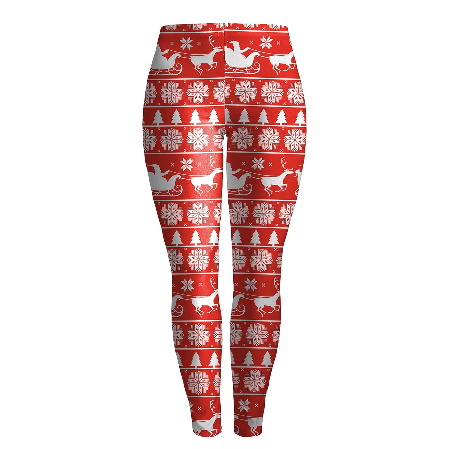 Warm Cozy Festive Christmas Knit Leggings for Women
