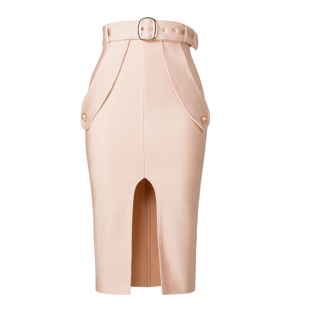High Waist Lace Up Bandage Skirt