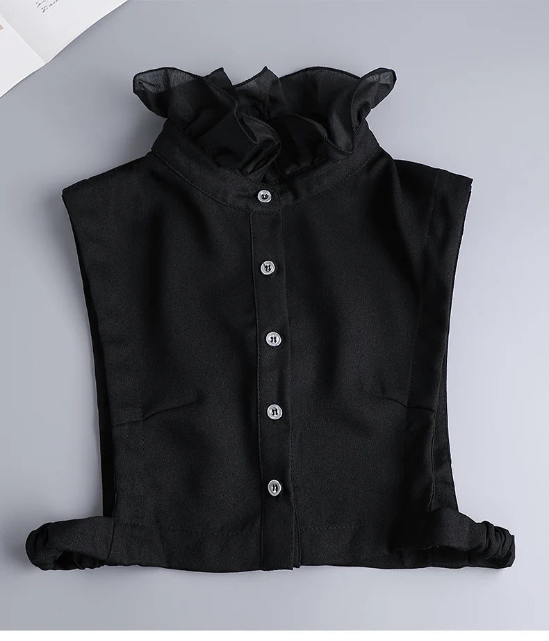 White Fake Collar Shirt Women Shawl Detachable Shirt Collar Lace False Collar Lapel Blouse Women Clothes Accessories Faux Col