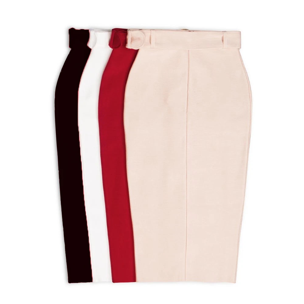 High Waist Lace Up Bandage Skirt