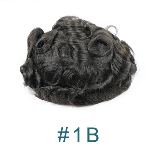 Ombre Blonde Human Hair Replacement Toupee for Women