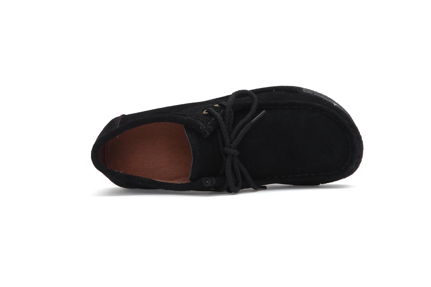 Lace Up Leather Platform Loafers