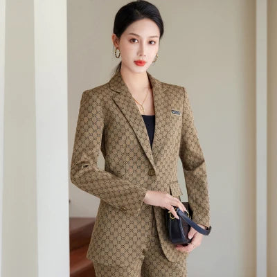 Beaded Double Breasted Blazer Set