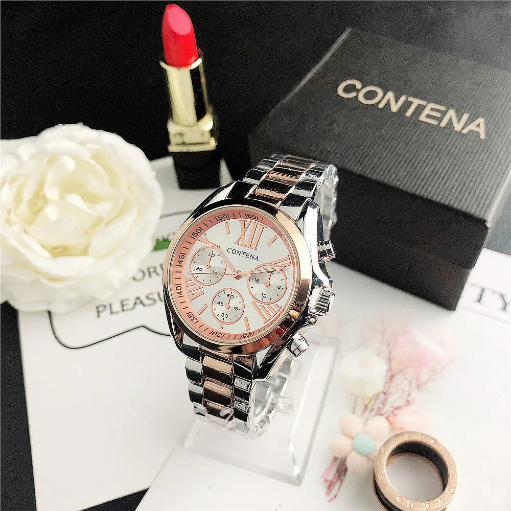 Stainless Steel Roman Numeral Watch