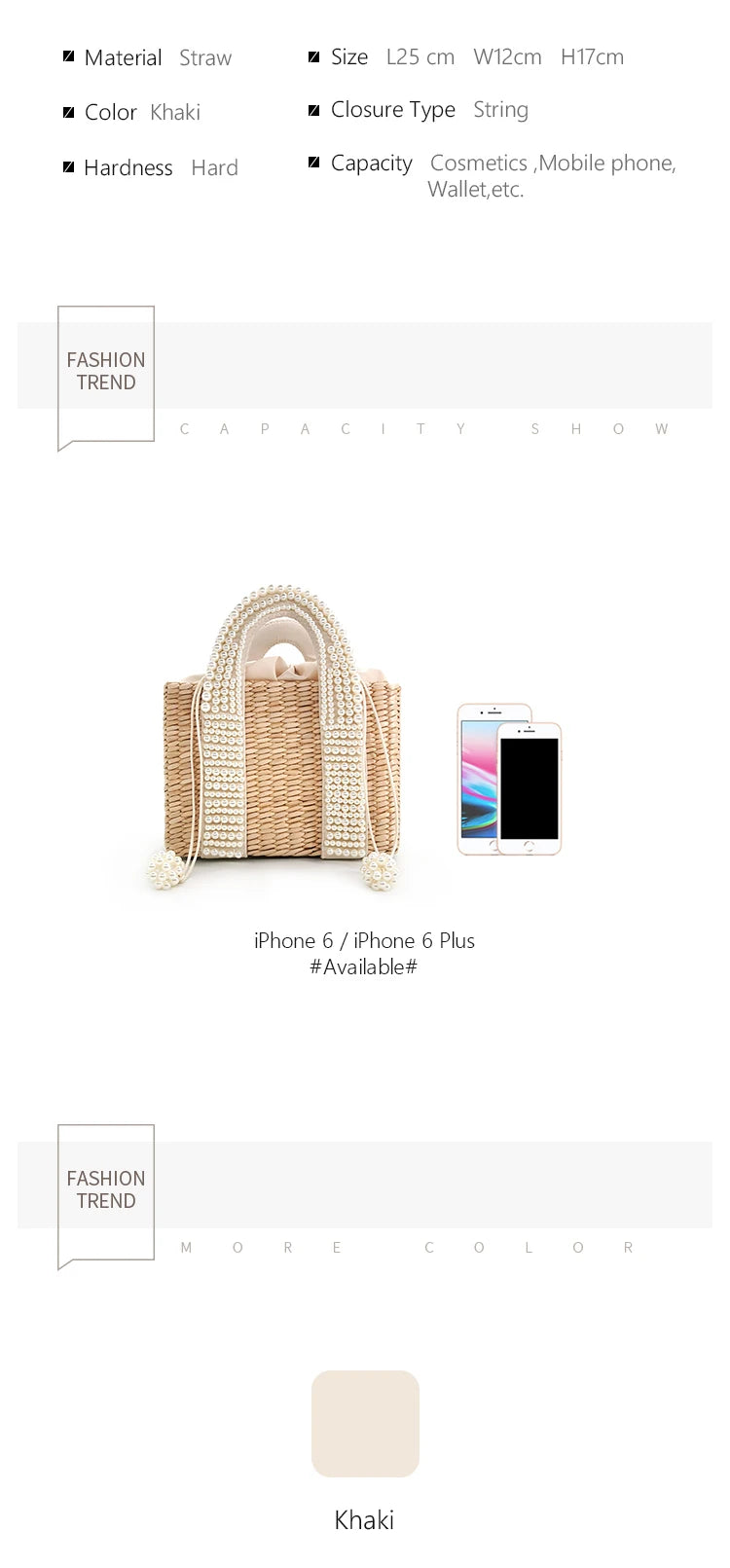Delicate Handwoven Beaded Straw Tote Bag for Women