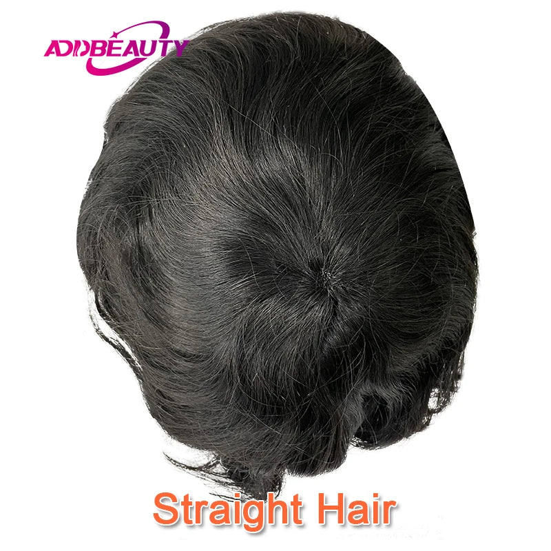 Natural Hairline Human Hair Toupee Hair System for Men