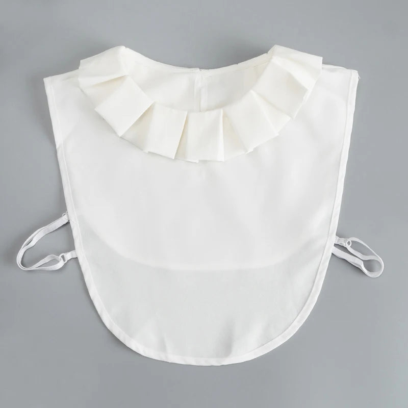 White Fake Collar Shirt Women Shawl Detachable Shirt Collar Lace False Collar Lapel Blouse Women Clothes Accessories Faux Col