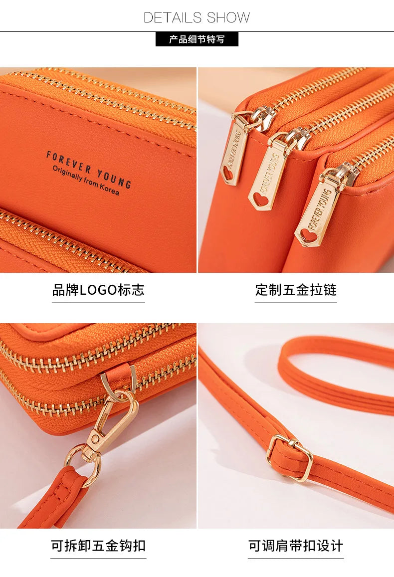 Colorful Phone Bag With Card Holder For Women Daily Use