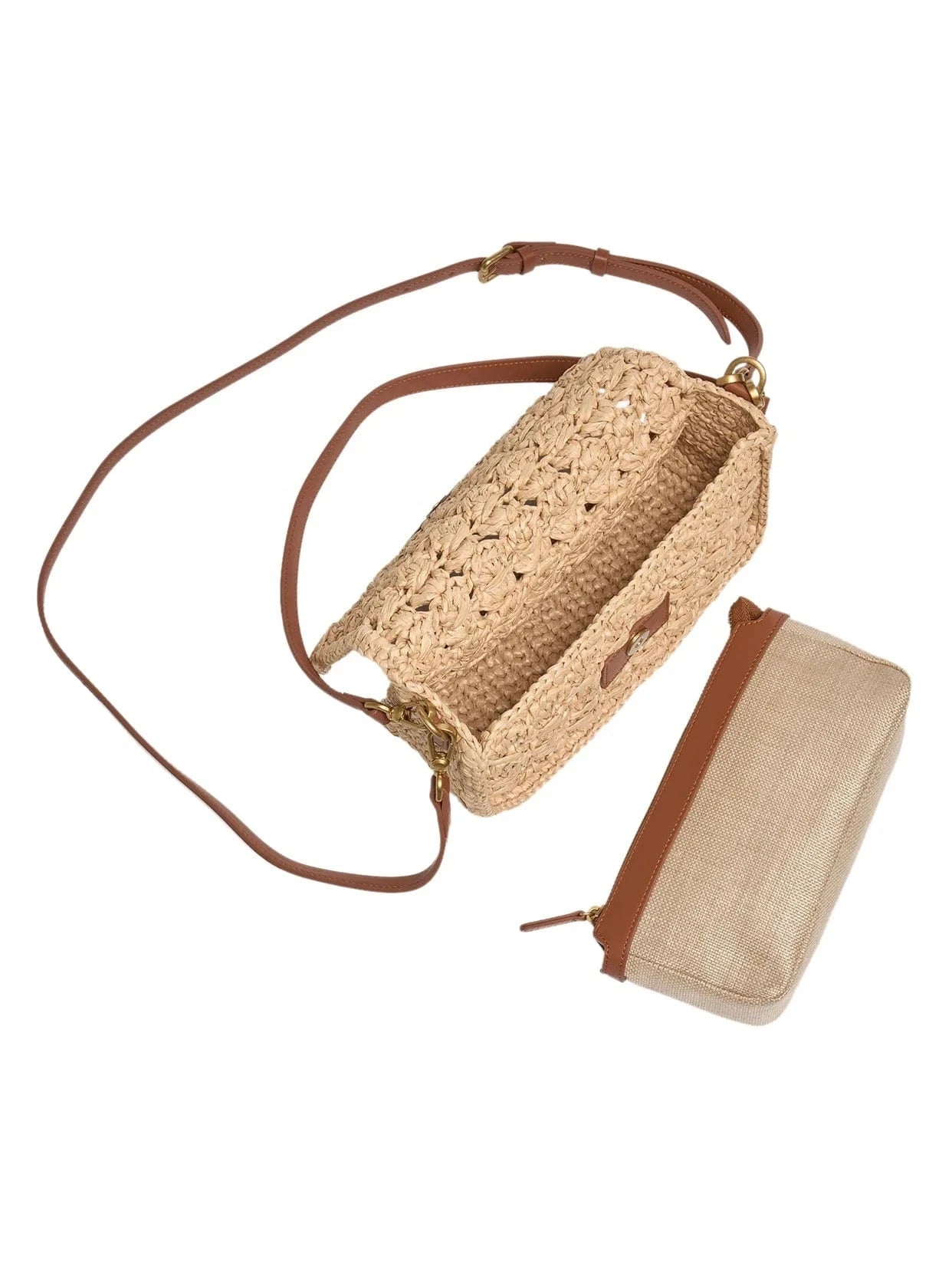 2025 New Spring Stylish Women Lady Matte Raffia Straw Simple Bag