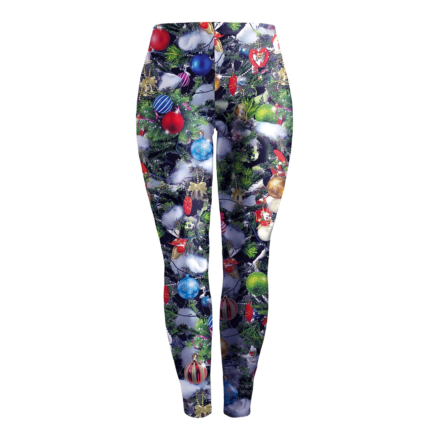 Warm Cozy Festive Christmas Knit Leggings for Women