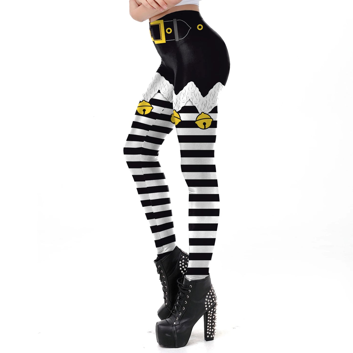 Warm Cozy Festive Christmas Knit Leggings for Women