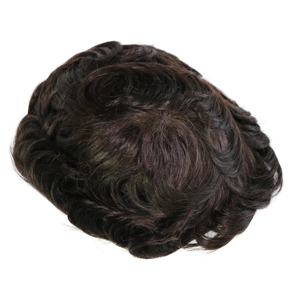 Natural Wave Thin Skin Base Human Hairpiece for Women