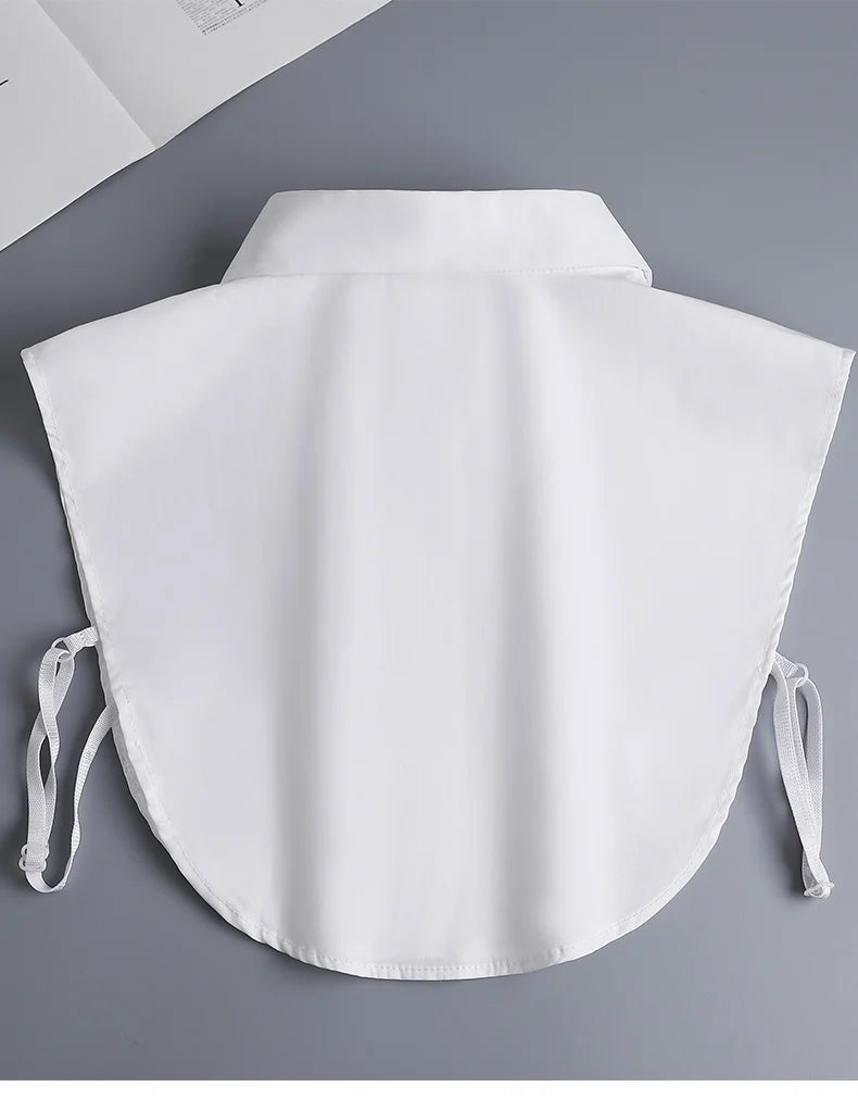 White Fake Collar Shirt Women Shawl Detachable Shirt Collar Lace False Collar Lapel Blouse Women Clothes Accessories Faux Col