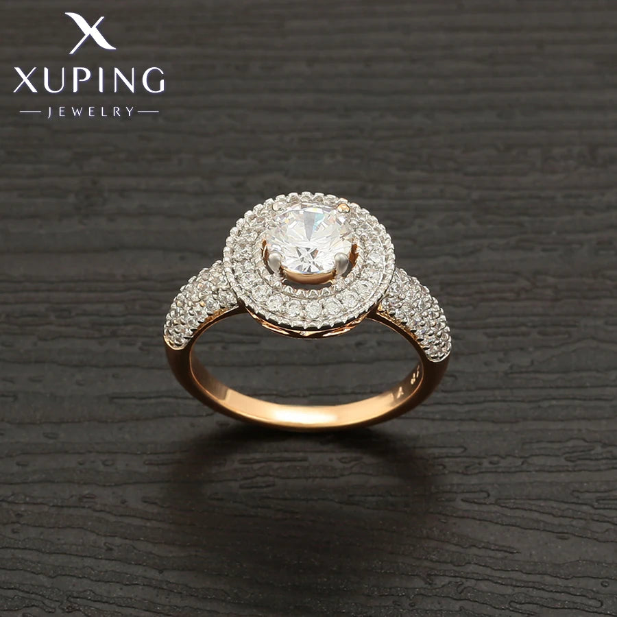 Gold Plated Bowknot Cubic Zirconia Ring