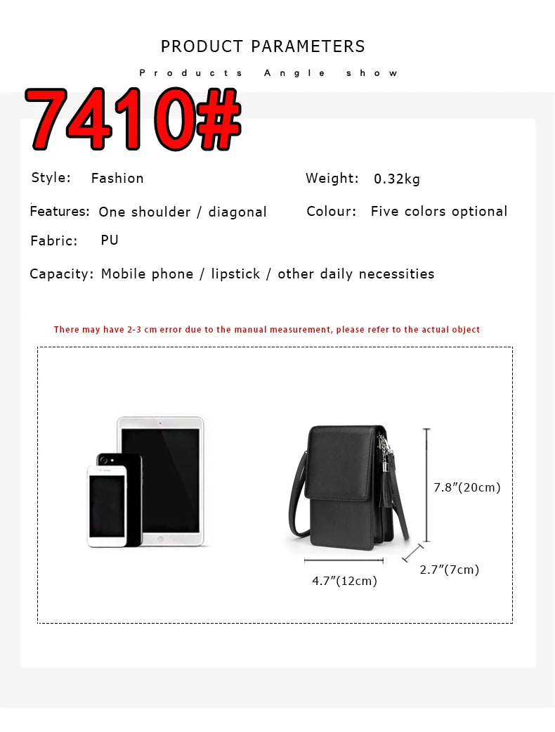 Colorful Phone Bag With Card Holder For Women Daily Use