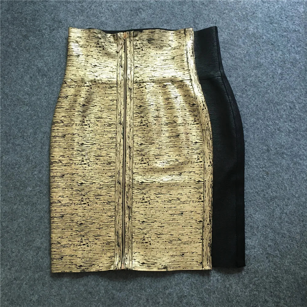 Bandage Knit Mini Skirt