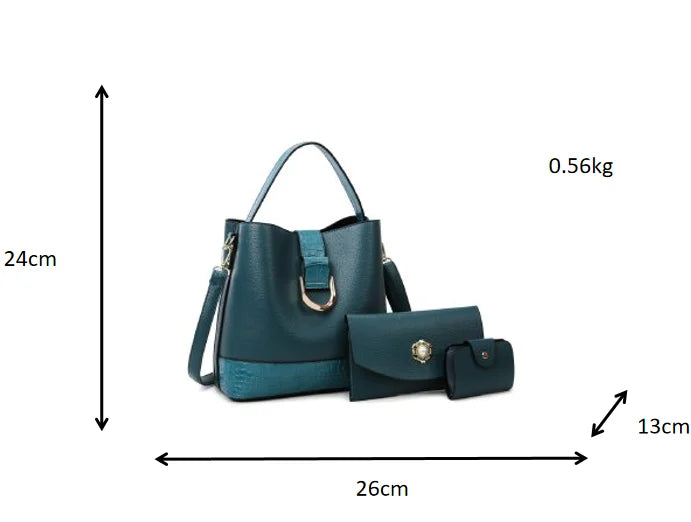 2024 New Fashion Four Piece Set Mother Bag Hand Held Water Bucket Bag Multi Piece Set Bag for Woman