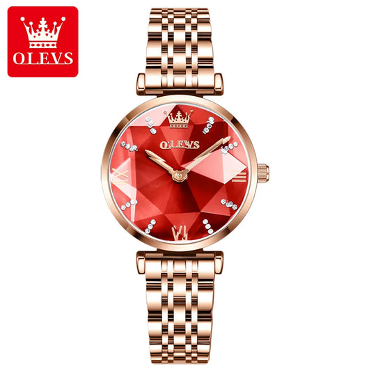OLEVS 6642 Luxury Quartz Watch for Women Ladies New Wristband Fashion Wrist Watch 2025 Hot Sell Fashion Women Watches