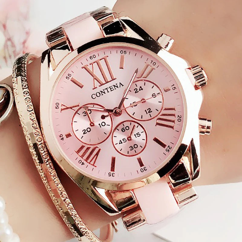 Rose Gold Stainless Steel Women's Watch
