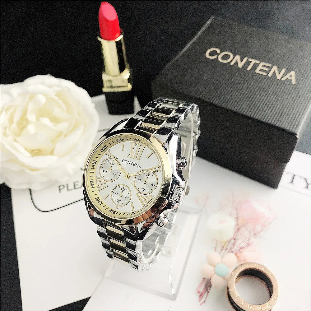 Stainless Steel Roman Numeral Watch