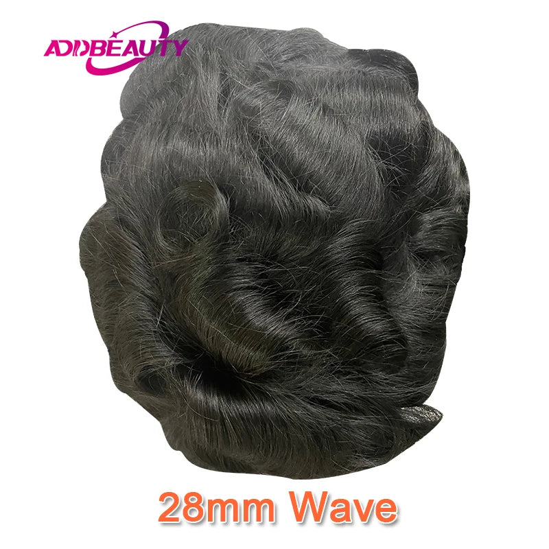 Natural Hairline Human Hair Toupee Hair System for Men