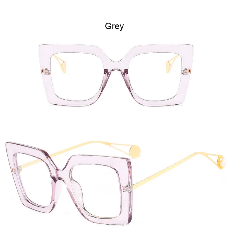 Oversized Leopard Blue Light Blocking Reading Glasses for Women