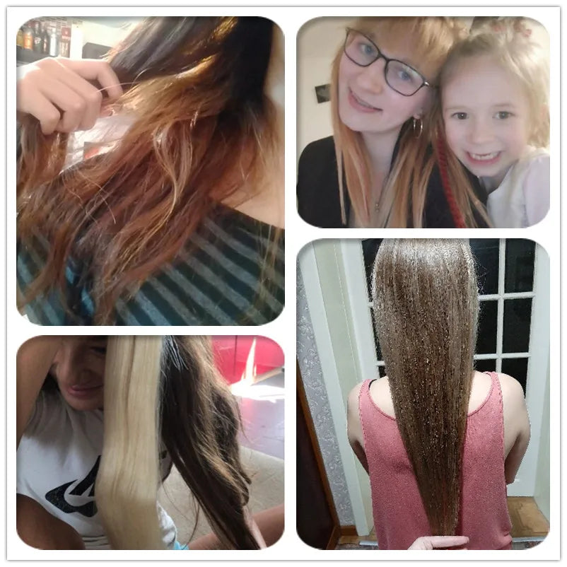 Invisible Straight Human Hair Extensions for Women