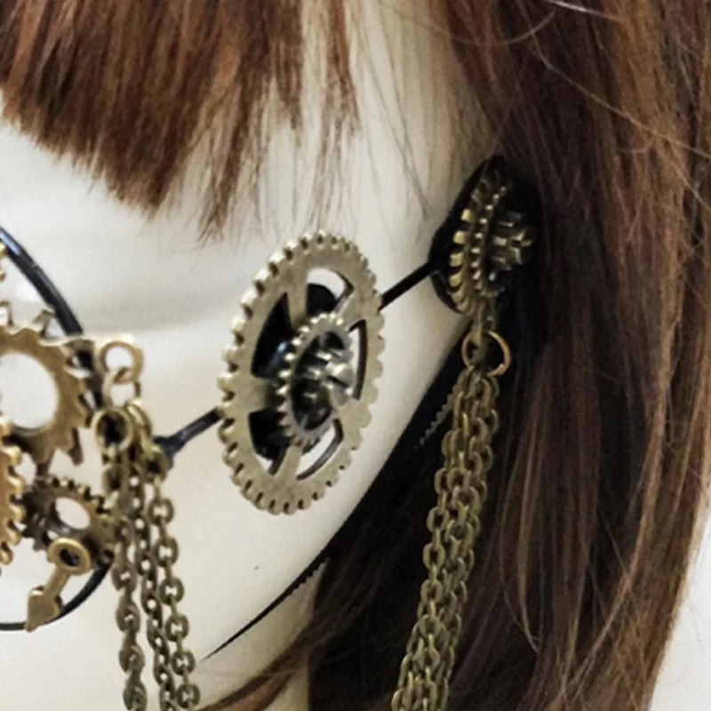 Retro Round Steampunk Fashion Glasses